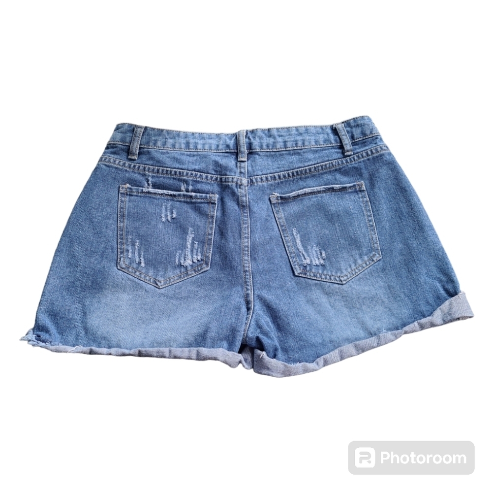 JEANS SHORTS PATCHWORK ART TO WEAR XL - Picture 2 of 9